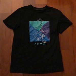 Puma black / Aqua Graphic Tee